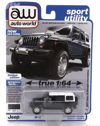 Jeep Wrangler Rubicon Chief Edition diecast car model 1;64