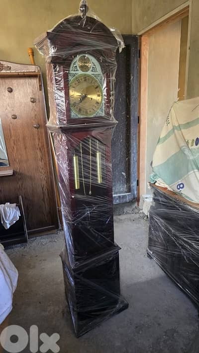 Classic Grandfather Clock with Tempus Fugit Dial