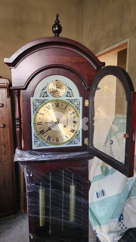 Classic Grandfather Clock with Tempus Fugit Dial 2