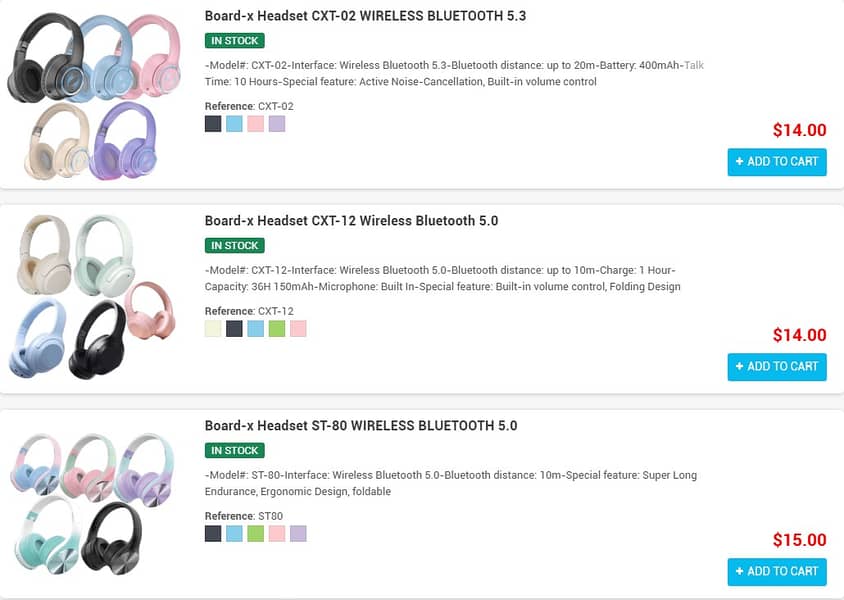Headset Bluetooth Wireless Built-in Microphone Active Noise Cancelling 3