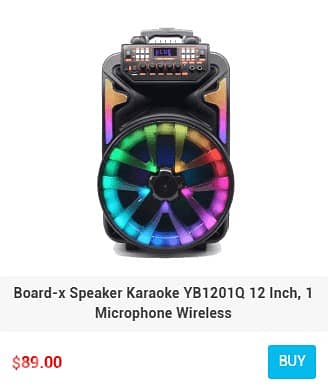BOARD-X KARAOKE SPEAKER WITH MICROPHONES 5