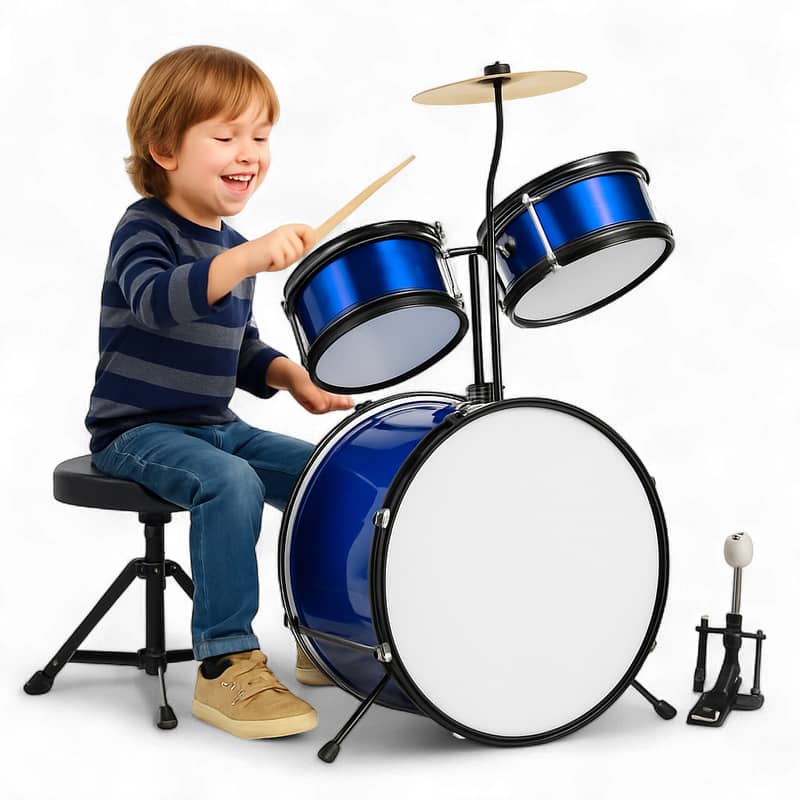 3 pieces of acoustic drums special for kids 0