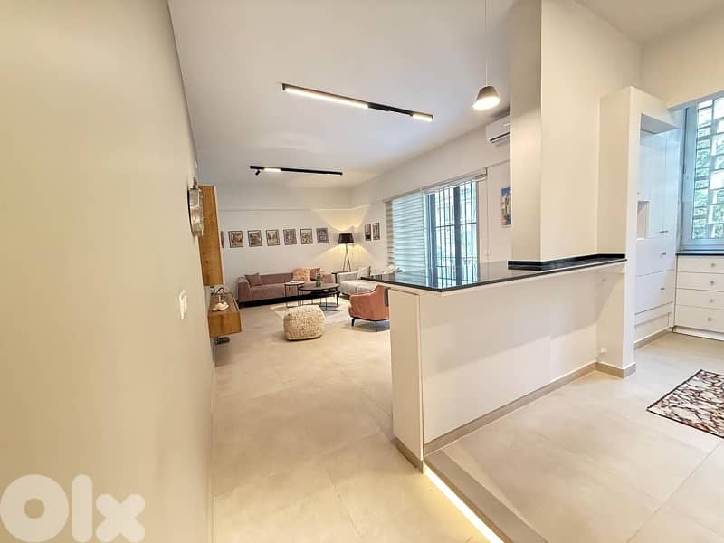 110m 2Bedroom Renovated Furnished 1st floor achrafieh Sassine beirut 0