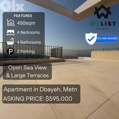 Apartment for sale in Dbayeh شقة للبيع في منطقة ضبية