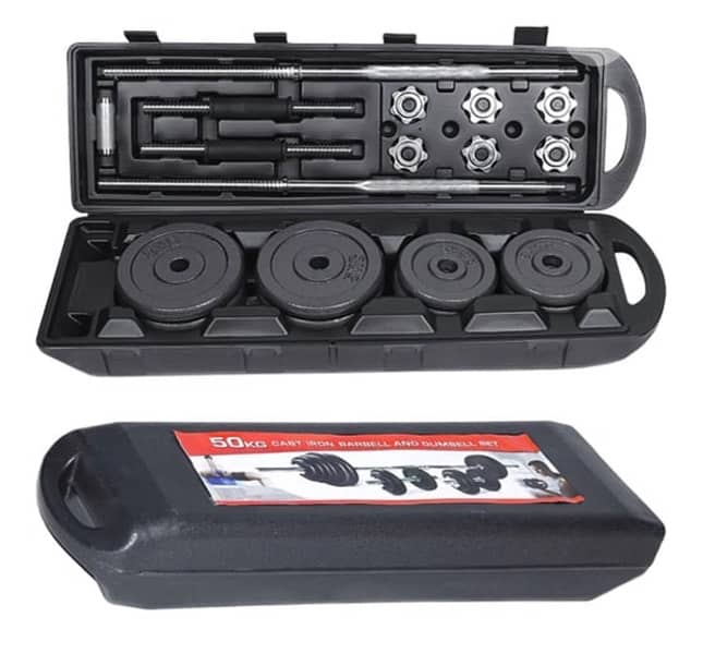 bench + dumbbells chrome 50 kg 0