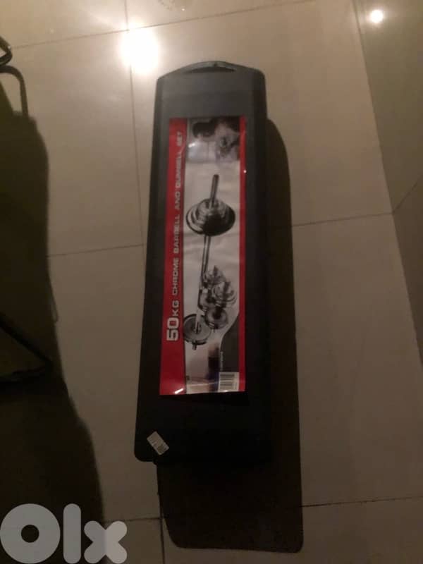 bench + dumbbells chrome 50 kg 2
