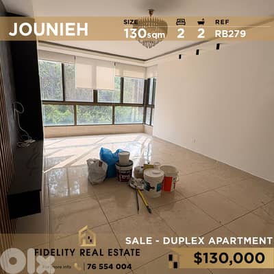 Apartment duplex for sale in Jounieh RB279 شقة دوبلكس  للبيع في جونيه