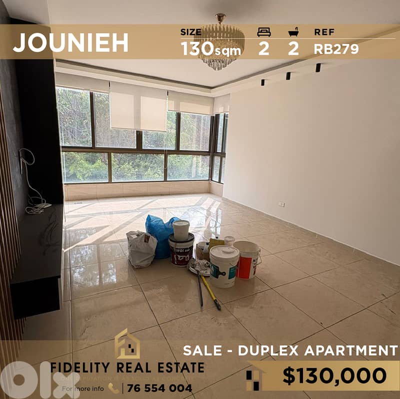Apartment duplex for sale in Jounieh RB279 شقة دوبلكس  للبيع في جونيه 0