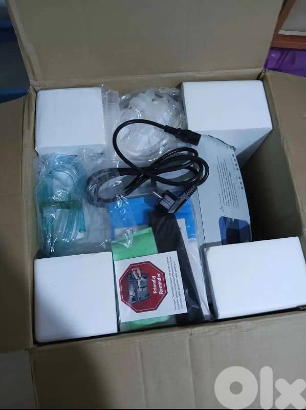 مكنة اوكسيجين غير مستعملة جديدة بالعلبة 1