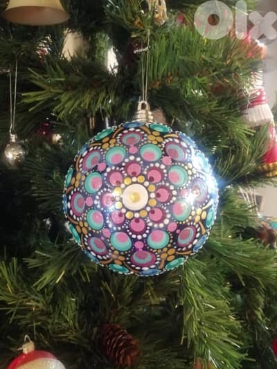handpainted Christmas ornament