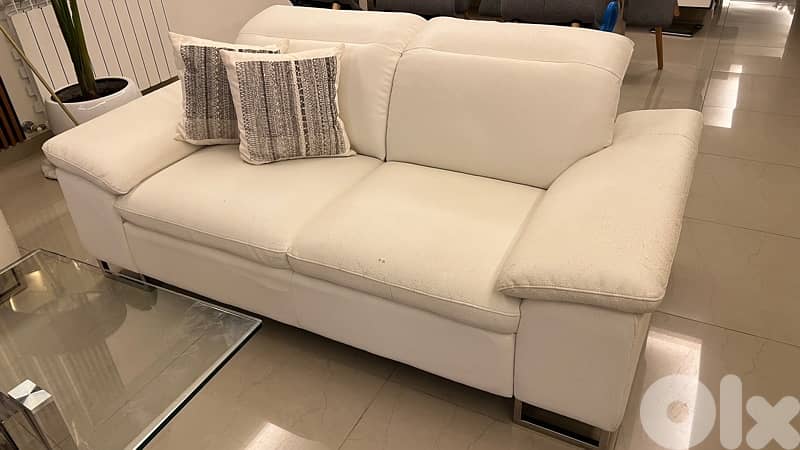 2 white Sofa 1