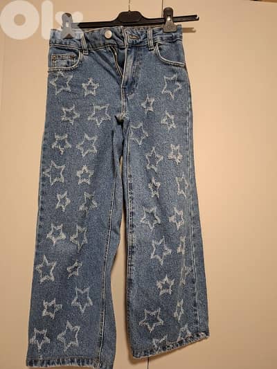 بنطلون جينز ازرق من زارا