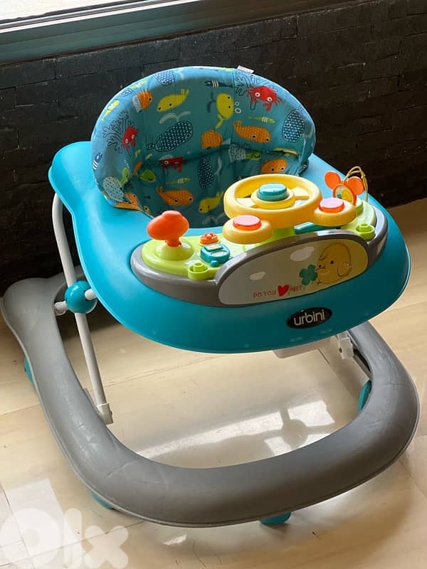 Urbini Adjustable Height & Toys Baby Walker 1