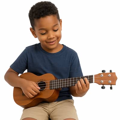 ARA Soprano Ukulele Guitar with 4 Nylon Strings