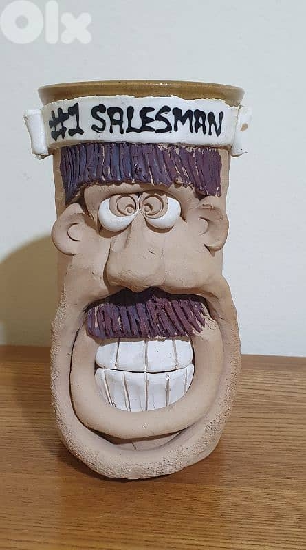 vintage ugly mug face new  never used beyrout ashrafiye 15$ 03723895 0