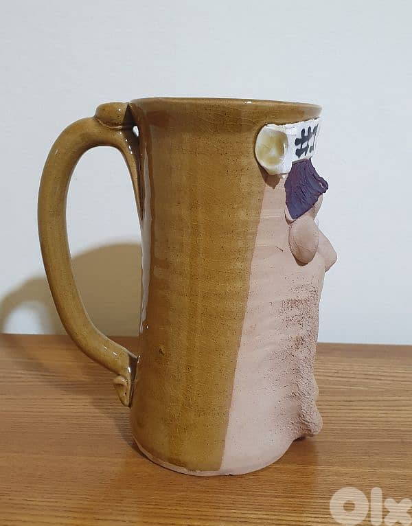 vintage ugly mug face new  never used beyrout ashrafiye 15$ 03723895 7