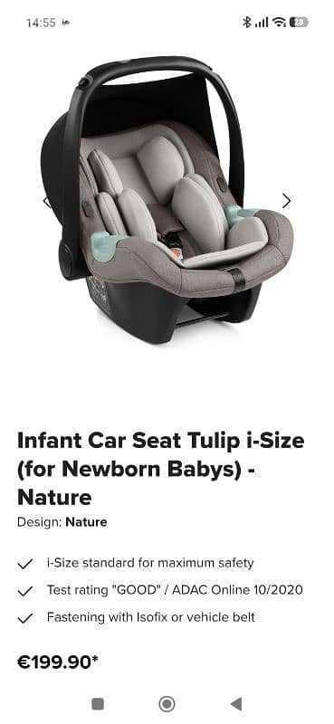 ABC Design Baby Stroller Set (Like New) 7