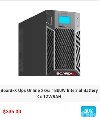 Board-X Ups Online Internal or External Batteries 1