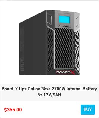 Board-X Ups Online Internal or External Batteries 2
