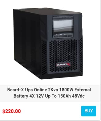 Board-X Ups Online Internal or External Batteries 5