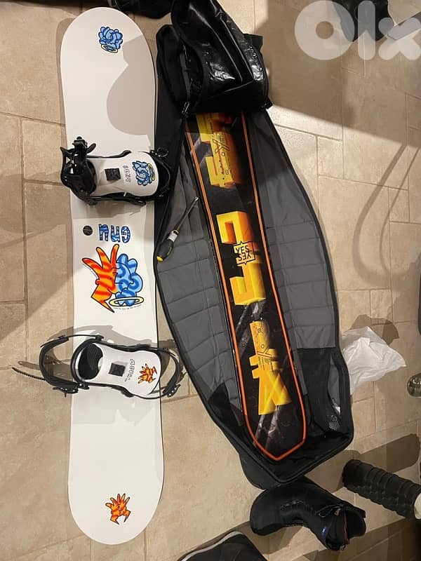 Snowboard GNU headspace 155 + Bent metal axtion bindings 3
