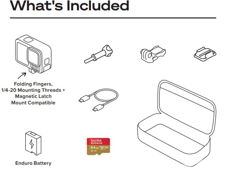 Gopro Hero 13 Black Camera + Original Bag + 64GB Memory Card 2