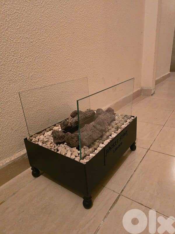 Rocket Stove_ETHANOL FIREPLACE_with accessories 0
