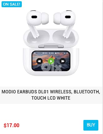 MODIO EARBUDS NOISE CANCELLATION BLUETOOTH WIRELESS