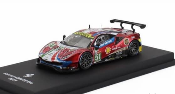 Ferrari 488 GTE Evo 2019 diecast car model 1;64