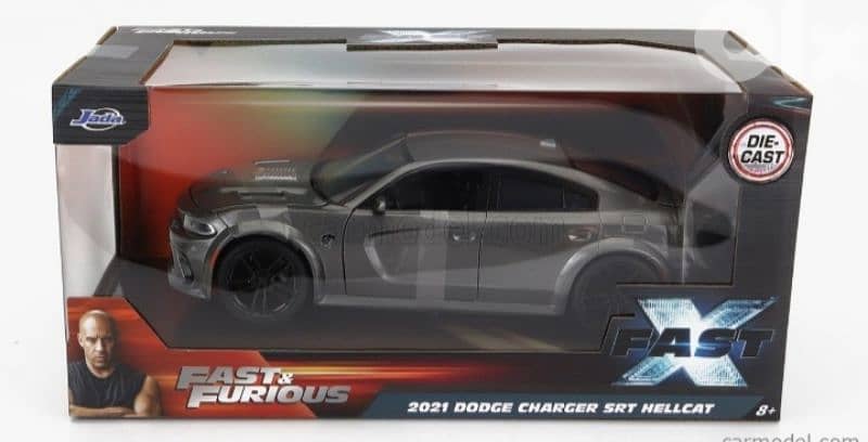 Dodge Charger SRT Hellcat (Fast X) diecast car model 1:24. 6