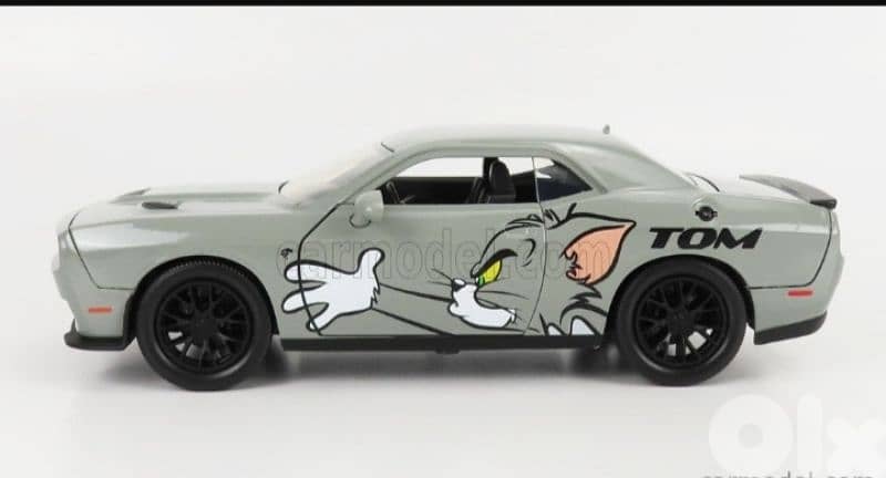 Dodge Challenger Hellcat 2015(Tom & Jerry) diecast car model 1;24 1
