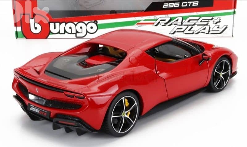 Ferrari 296 GTB diecast car model 1;18 4
