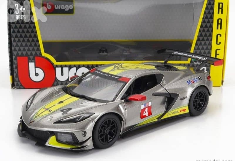 Corvette C8. R diecast car model 1:24. 0
