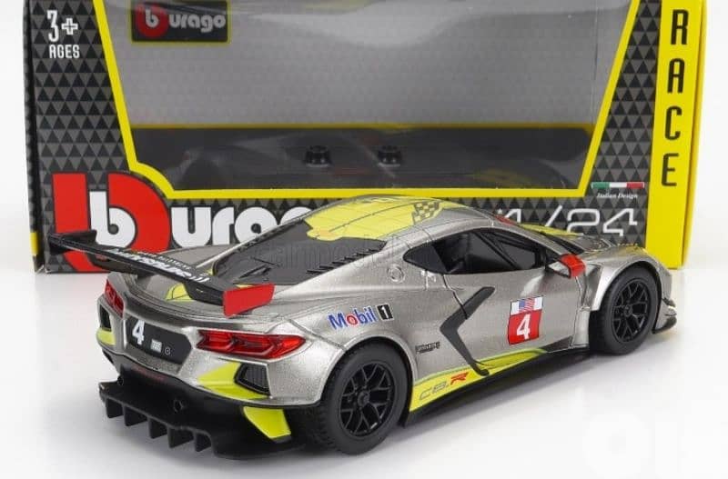 Corvette C8. R diecast car model 1:24. 2