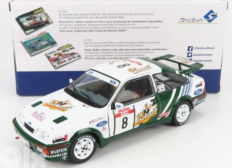 Ford Sierra Cosworth RS600(Tour De Corse 1988) diecast car model 1;18 5