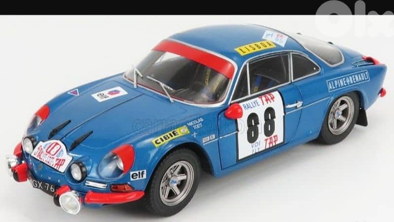 Alpine A110 1600RS (Rally Portugal 1971) diecast car model 1;18 0