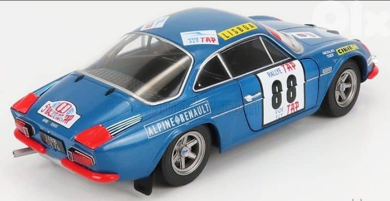 Alpine A110 1600RS (Rally Portugal 1971) diecast car model 1;18 4