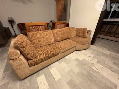 Gold color sofa