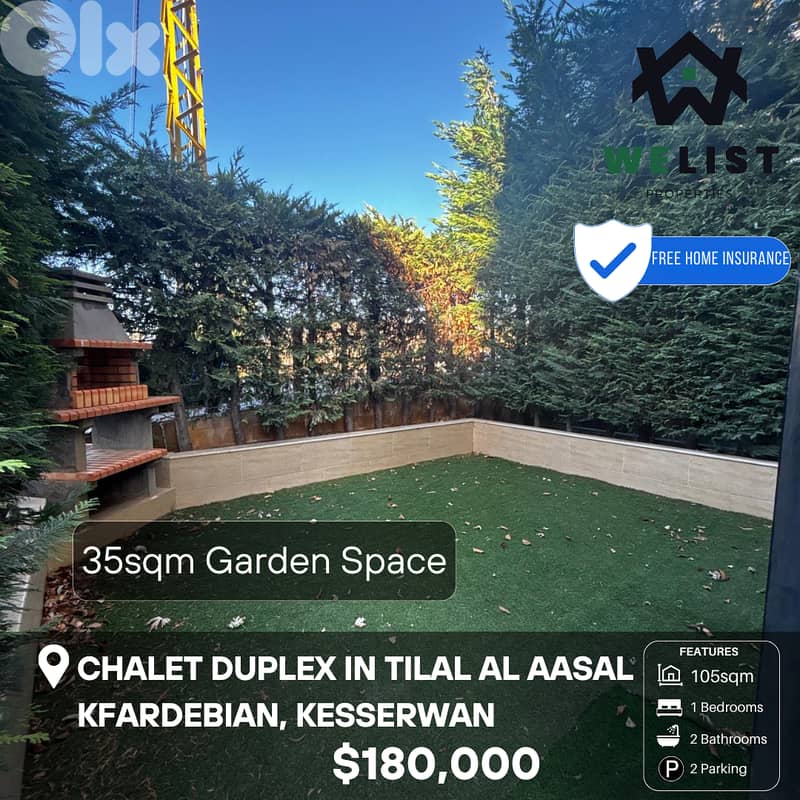 Chalet Duplex for sale in Tilal al Aasal شاليه للبيع في تلال العسل 0