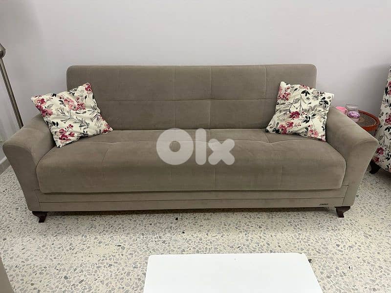 طقم كنبايات شغل istikbal تركي بفتح صندوق وتخت 1