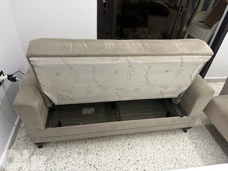 طقم كنبايات شغل istikbal تركي بفتح صندوق وتخت 4