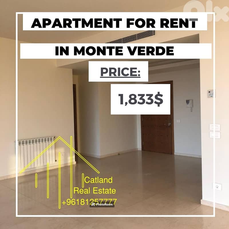 Apartment for rent / Monte Verde 3master bdrms 1833$ 2prkgs cave 240m2 0