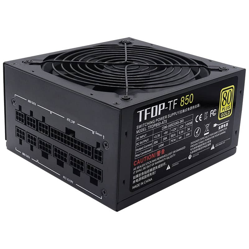 850W Gold Plus modular gaming power supply 0
