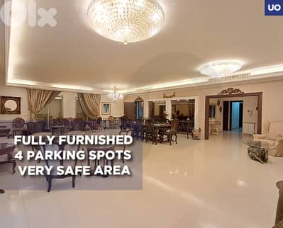 Furnished  -4 parking spots -Very Safe area- Hazmieh REF#UO129483