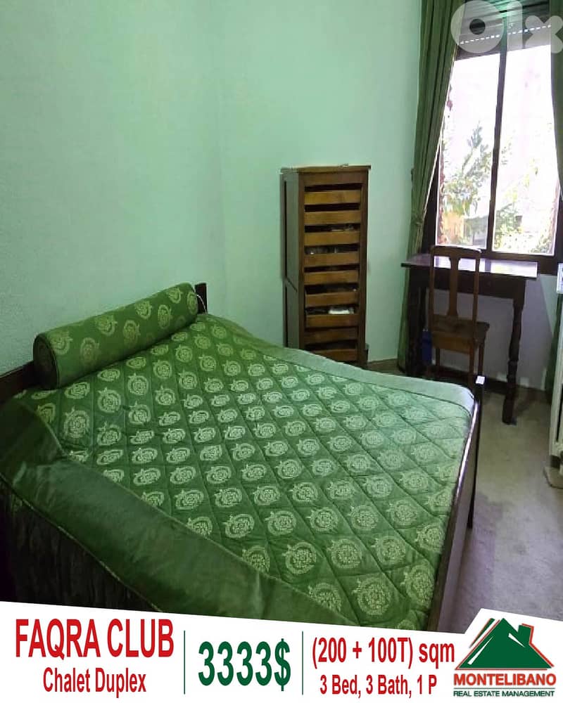 200 sqm Chalet Duplex For Rent in Faqra Club (فقرة) + 100 sqm Terrace 8