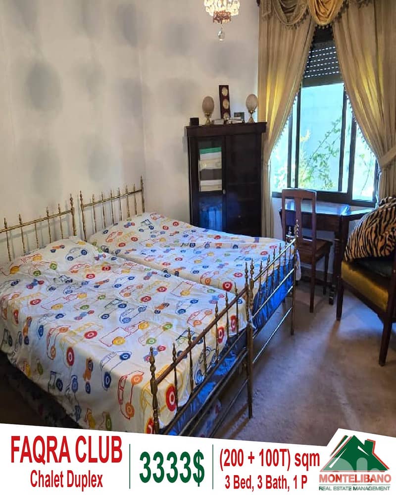 200 sqm Chalet Duplex For Rent in Faqra Club (فقرة) + 100 sqm Terrace 9