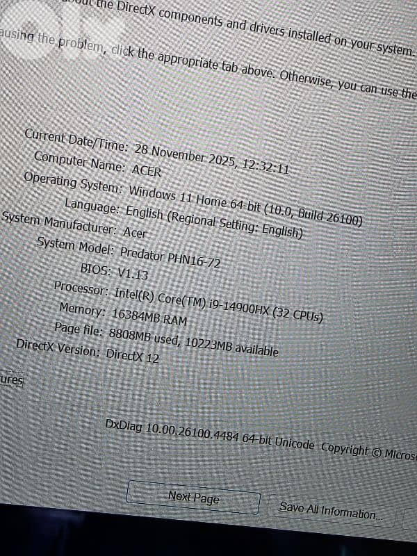 ACER PREDATOR HELIOS NEO 16 CORE I9-14900HX  RTX 4060/ 2.5k 16 240HZ 6