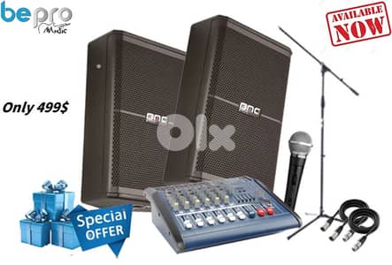 Sound System Speaker set for Party,Karaoke,Weeding,School,Stadium,Pub