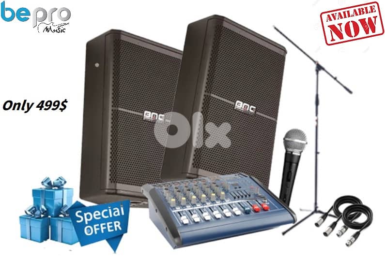 Sound System Speaker set for Party,Karaoke,Weeding,School,Stadium,Pub 0