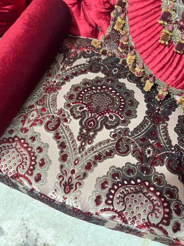 صالون فرنسي ملوكي خشب زان حفر أيد مستعمل بحالة جديدة 1